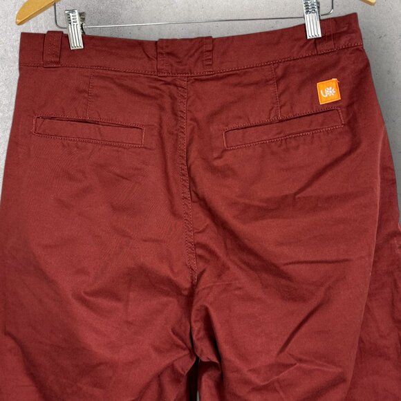 Urban Outfitters Chino Skate Pants Maroon Wine Red Mens Size 32 x 32 Wide Leg - Picture 9 of 12